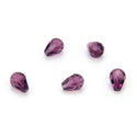 24pcs Adabele Austrian Faceted Teardrop Crystal Beads #5500, Amethyst, 8mm x 6mm, Hole ID 1mm, SST-811