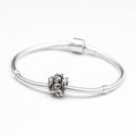 1pc Solid 925 Sterling Silver Religion Winged Angel Bead Charm, Compatible with Pandora All Other Charm Bracelet, EC483