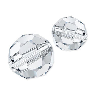 50pcs Adabele Austrian Faceted Round Crystal Beads #5000, Crystal Clear, Size Selections: 4mm/6mm/8mm/10mm