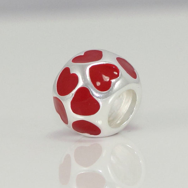 1pc You Are My Only Love Charm 925 Sterling Silver Heart Bead Charm, Compatible with Pandora All Other Charm Bracelet, EC67