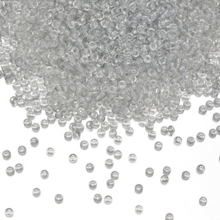 50g Miyuki Rocaille 11/0 Round Seed Beads Transparent Taupe RR-2412