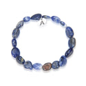 1 Strand Stretch Natural Blue Sodalite Free Form Gemstone Bracelet, 7-10mm Beads, Length Selections: 7 inch/7.5 inch