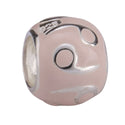 925 Sterling Silver Cancer Zodiac Sign Bead Charm Light Pink Enamel, Compatible with Pandora All...
