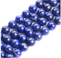 Natural Lapis Lazuli Gemstone Round Beads, 1 Strand/15 Inch, Size Selections: 4mm/6mm/8mm/10mm
