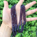 200pcs Creative Club Faceted Flat Bicone Rondelle Crystal Glass Beads #5305, Amethyst Purple, 6x4mm Small, Hole ID 1mm, CC3R627