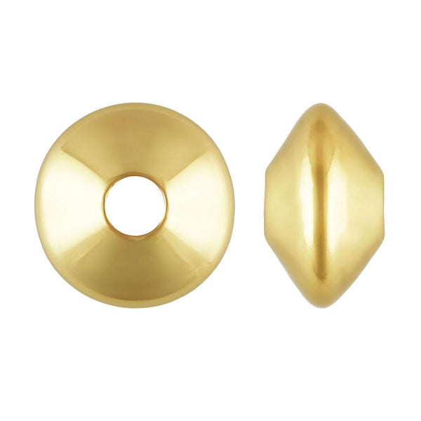 20pcs Real 1/20 14K Gold Filled Small Tiny Saucer Rondelle Beads, Size Selections: 3.6mm/4.5mm