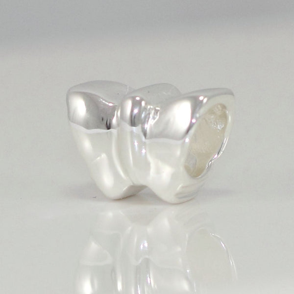 1pc Real Solid Sterling Silver Butterfly Charm Transformation Bead, Compatible with Pandora All Other Charm Bracelets, EC110