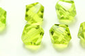 50pcs Adabele Austrian Faceted Bicone Crystal Beads #5301, Light Olivine Green, Size Selections: 6mm/8mm/10mm