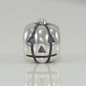 1pc Solid 925 Sterling Silver Happy Pumpkin Bead Charm, Compatible with Pandora All Other Charm Bracelet, EC129
