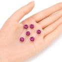 25pcs Adabele Grade A Suncatcher Crystal Rhinestone Pave Polymer Clay Beads, Fuchsia Pink, Size Selections: 8mm/10mm/12mm