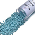 30g Miyuki Delica 11/0 Seed Beads, Glazed Luster Turquoise Green DB217