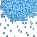 7.5g Miyuki Delica 11/0 Seed Beads, Opaque Turquoise Blue DB725