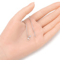 1pc 925 Sterling Silver 1.5mm Smooth Round Snake Chain Bracelet, Tarnish Resistant White Gold Plated, Length Selections: 7 inch/7.5 inch/8 inch