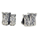 Real Solid Sterling Silver I Love Horse Animal Charm Bead, Compatible with Pandora All Other...