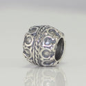 1pc Solid 925 Sterling Silver OX Horn Pattern Bead Charm, Compatible with Pandora All Other Charm Bracelet, EC147