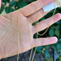 5 Feet 1/20 14K Gold Filled Unfinished Cable Chain Link, 2.2mm Width, Non Tarnish, KG5-G1