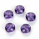 25pcs Adabele Austrian Faceted Flat Round Coin Crystal Beads #5052, Tanzanite Purple, 8mm, Hole ID 1mm, SSMR826