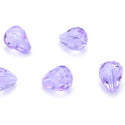24pcs Adabele Austrian Faceted Teardrop Crystal Beads #5500, Light Violet, 12mm x 10mm, Hole ID 1.2mm, SST-1204