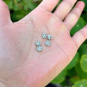 200pcs 6-Petal Flower Beads, 6mm Double Sided Small Spacer Beads, Antique Silver, Hole ID 1mm, MC-M3