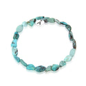 1 Strand Stretch Natural Blue Turquoise Free Form Gemstone Bracelet, 5-8mm Small Beads, Length Selections: 7 inch/7.5 inch