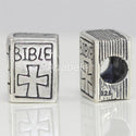 1pc Real 925 Sterling Silver Sacred Bible Religious Bead Charm, Compatible with Pandora All Other Charm Bracelet, EC7-B3