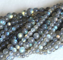Natural Grade A+ Blue Flash Labradorite Gemstone Round Beads, 15 Inch/1 Strand, Size Selections: 4mm/6mm/8mm/10mm