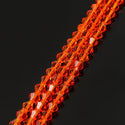 500pcs Creative Club Faceted Bicone Crystal Loose Glass Beads Spacer Bulk Sun Orange 4mm (0.16 Inch) Small, 4mm (0.16 Inch) Small Tiny, Hole ID 0.9mm, CCB412