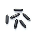 4pcs Natural Black Obsidian Double Point Gemstone Wand, 32mm Loose Cut Stones, G3P-E9