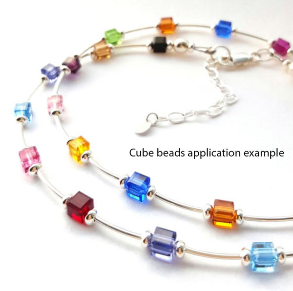 100pcs Creative Club Faceted Cube Crystal Glass Beads, Peridot Green, 6mm, Hole ID 1mm, CCC616