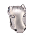 Real Solid Sterling Silver I Love Horse Charm Bead, Compatible with Pandora All Other Charm...