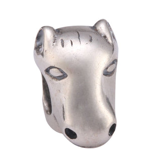 Real Solid Sterling Silver I Love Horse Charm Bead, Compatible with Pandora All Other Charm...