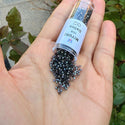 30g Miyuki Delica 11/0 Seed Beads Opaque Silk Satin Dyed Rustic Grey DB1818