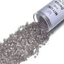 7.5g Miyuki Delica 11/0 Seed Beads, Opaque Silk Glass Enamel Grey DB827-1