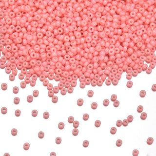 25g Miyuki Rocaille 8/0 Round Seed Beads Duracoat Opaque Lychee RR-4463