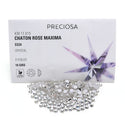 50pcs Genuine Preciosa MAXIMA Chaton Rose Round Flat Back Crystal Rhinestone, Foil Back, Crystal Clear, SS20, 4.6mm-4.8mm, Prm-S201
