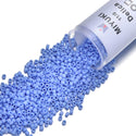30g Miyuki Delica 11/0 Seed Beads, Opaque Matte Rainbow Periwinkle DB881