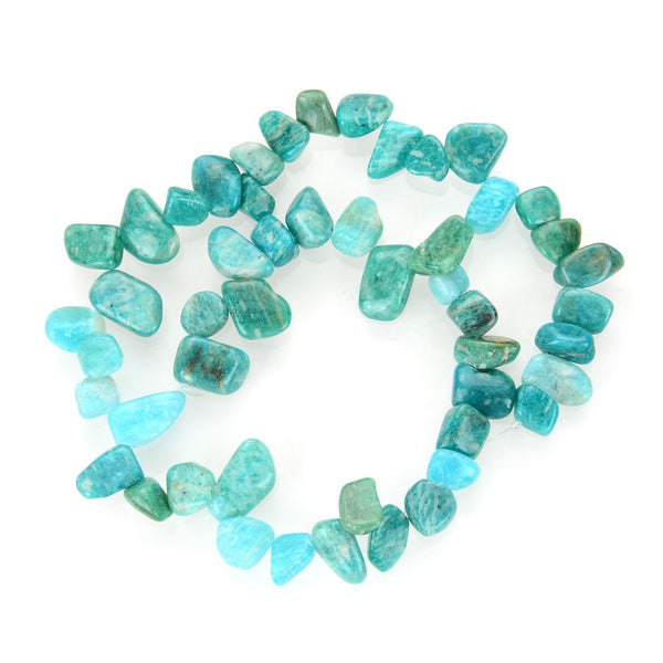 Natural Amazonite Gemstone Petal Keishi Beads, Irregular, 10mm-20mm, Hole ID 1mm, 1 Strand/15 Inch, GZ6-45