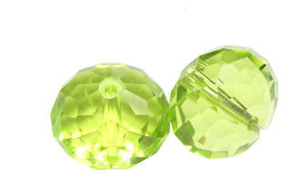 24pcs Adabele Austrian Faceted Rondelle Crystal Beads #5040, Light Olivine (Green), Size Selections: 6x4mm, 8x6mm, 10x8mm