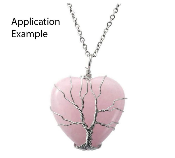 4pcs Natural Purple Amethyst Heart-shaped Gemstone, 20mm Heart Loose Cut Stones, G3P-H8