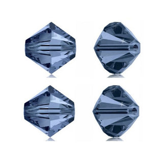 50pcs Adabele Austrian Faceted Bicone Crystal Beads #5301, Dark Indigo Blue, Size Selections: 6mm/8mm/10mm