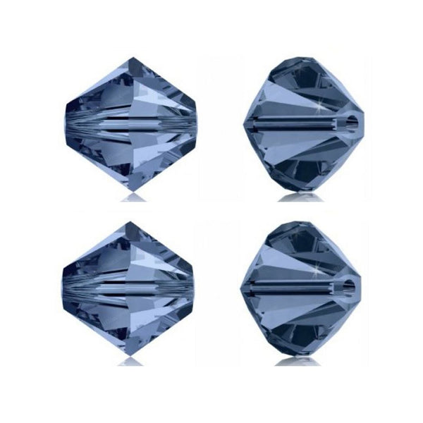 50pcs Adabele Austrian Faceted Bicone Crystal Beads #5301, Dark Indigo Blue, Size Selections: 6mm/8mm/10mm