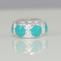1pc Solid 925 Sterling Silver March Birthstone Charm Aqua Blue Enamel Bead, Compatible with Pandora All Other Charm Bracelet, EC30