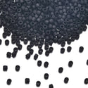 30g Miyuki Delica 11/0 Seed Beads, Transparent Matte Black DB310