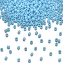 7.5g Miyuki Delica 11/0 Seed Beads, Rainbow Luster Turquoise Blue DB215