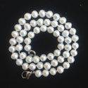 Natural Grade AA+ Potato Round White Cultured Freshwater Pearl Necklace, 6-7mm Pearl Strand, Length Selections: 16 inch/18 Inch