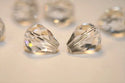 24pcs Adabele Austrian Faceted Teardrop Crystal Beads #5500, Crystal Clear, 8mm x 6mm, Hole ID 1mm, SST-801