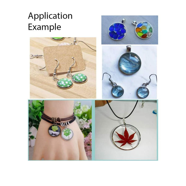 50pcs Bezel Blanks, Pendant Tray Base, Sterling Silver Plated Brass, Inner Bracket Diameter Selections: 6mm/8mm/10mm/12mm