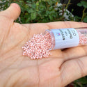 7.5g Miyuki Delica 11/0 Seed Beads, Rainbow Gold Luster Salmon DB207-1