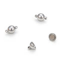 10pcs 304 Stainless Steel 8mm Magnetic Clasp Sets