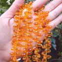 200pcs Creative Club Faceted Teardrop Briolette Crystal Glass Beads, Pendant Drop, Orange Sun, 12x6mm, Hole ID 1mm, CCT2-12